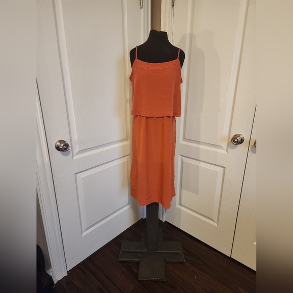 Madewell Dresses & Skirts - Orange Madewell Silk Dress Size 4